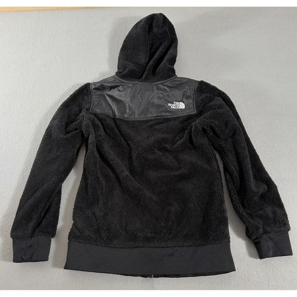 The North Face Girls Oso Hoodie Black Full Zip Fleece Jacket Size‎ M 10/12